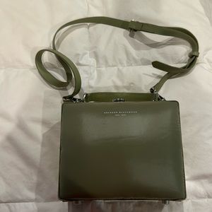 Brandon Blackwood Puffer Trunk Handbag with the Silver Hardware Never Worn